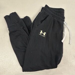 Under Armour Kids Black Joggers - Size M